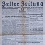 Die „Zeller Zeitung“ 1933